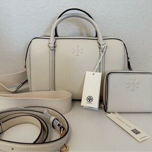 Tory Burch Thea Satchel & Wallet Set – New Ivory – NWT